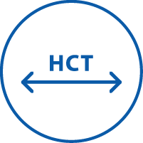 Široký rozsah hematokritu (HCT)